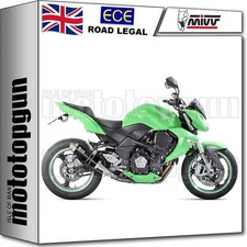 MIVV 2 EXHAUST OK GP STEEL BLACK KAWASAKI Z 1000 Z1000 2008 08