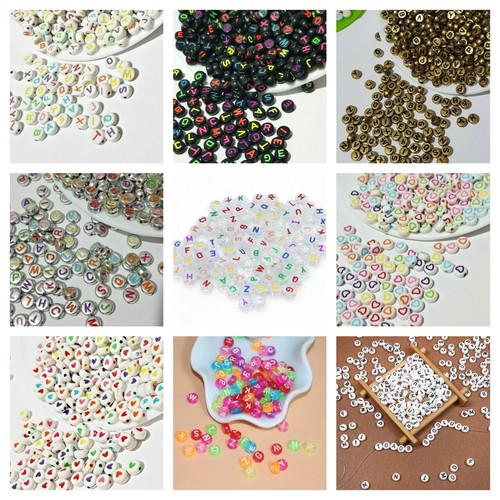 300 pcs round alphabet letter - alphabet,