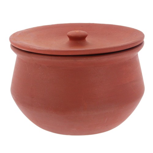 Clay handi serving pot with - handi,