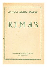 BECQUER, GUSTAVO ADOLFO Rimas [Language: Spanish] 1938 Paperback