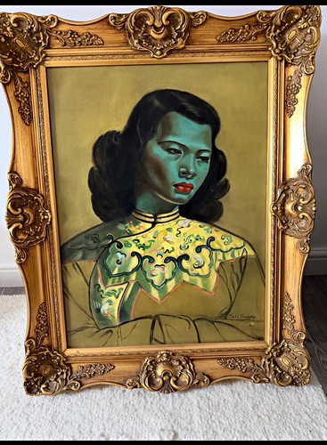 Chinese girl hand painted - chinese,