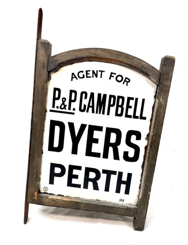 Antique advertising enamel - antique,
