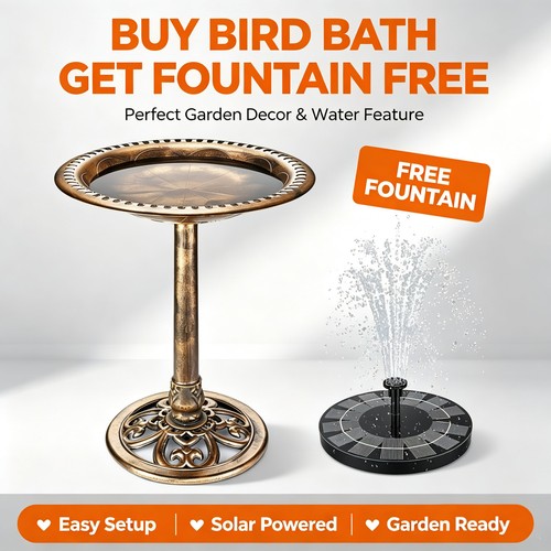 Height garden birdbath - height,