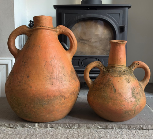 Pair large terracotta - pair, amphora