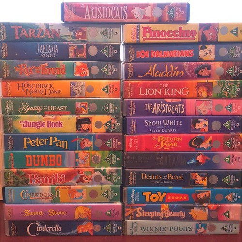 Walt disney animated vhs - 5,