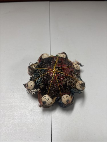 Vintage chinese round - chinese, brocade