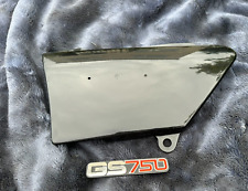 Suzuki GS750 NOS Left Hand Side Panel Cover With NOS Badge Gloss Black