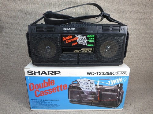 Vtg sharp t232 boombox - sharp,