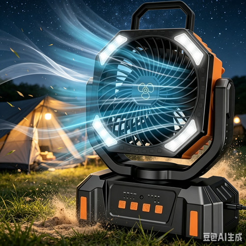 Camping fan led light - fan,led,