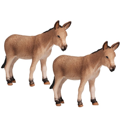 2pcs donkey model desktop - model,