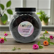 Liquorice Wheels Mini Sweet Jar - 400g