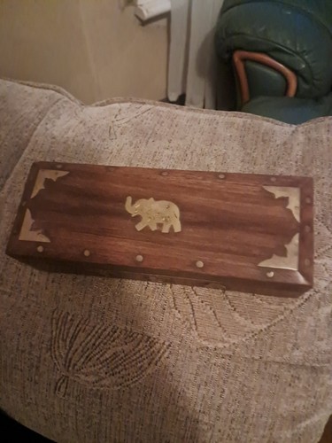Vintage wooden box containing - vintage,