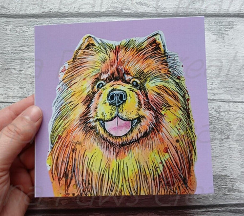 Chow greetings card - greetings,