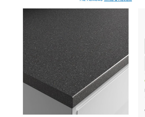 Noir granite laminate - noir, worktop