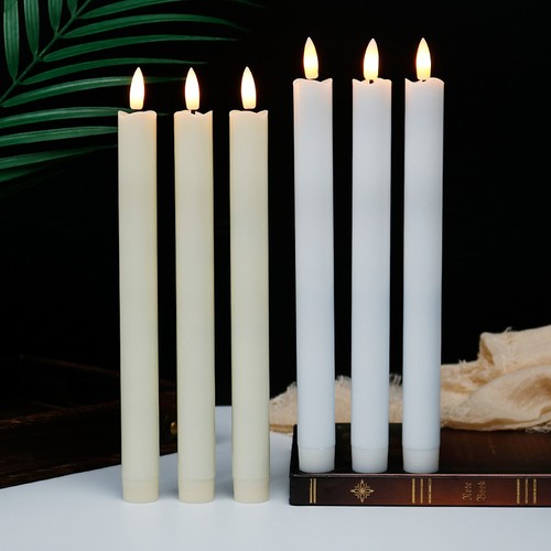 Pack long led taper candles - pack,