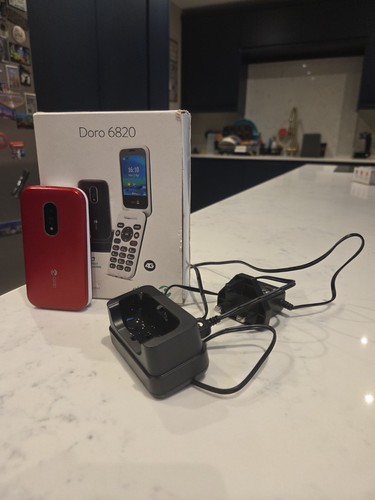 Doro 6820 red white - red,