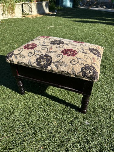 Vintage footstool storage - vintage,