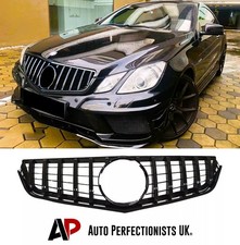 Mercedes E Class Coupe W207 Gloss Black Front PANAMERICANA GT Grille Grill 09-13