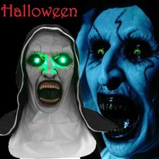 Halloween Nun Scary Mask Latex