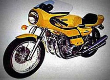 A4 Metal Sign Rickman Kawasaki