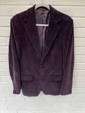 Hugo Boss Mens Jacket 38R Purple Velvet Tuxedo Blazer Dinner Smoking Evening
