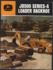 1966 John Deere "JD500 Series-A" Loader Backhoe Brochure Leaflet