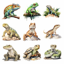 Reptile Stickers Mug Laptop