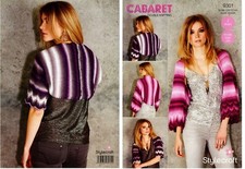 Women's Shrugs Knitting Pattern – Stylecraft Cabaret DK no.9301