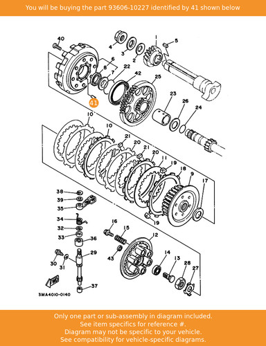 Yamaha pin dowel 93606 10227 - yamaha, 93606-10227
