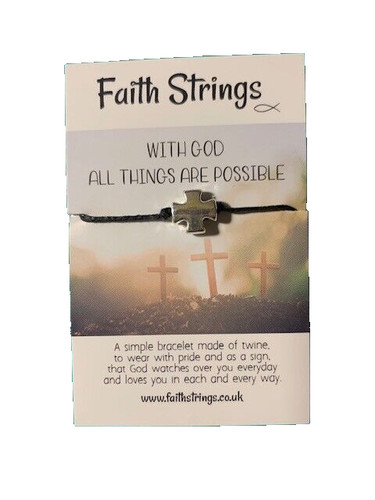 Faith strings wish bracelet - faith,