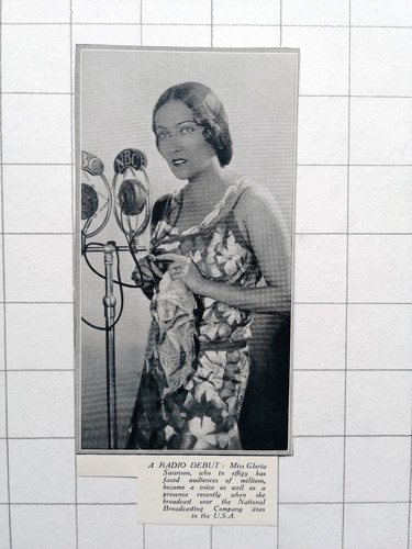 1930 gloria swanson radio - 1930,