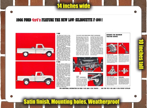 Metal sign 1966 ford - 1966, 100