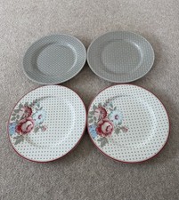 NEW GreenGate Nanna & Tilde Beige Side Plates x4