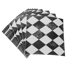  10pcs/1 Set Rhombus Lattice Pattern Tile Stickers Waterproof Self-Adhesive