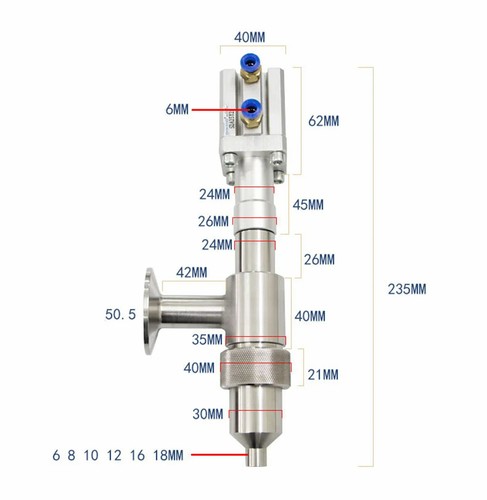 Pneumatic anti drip filling - pneumatic,
