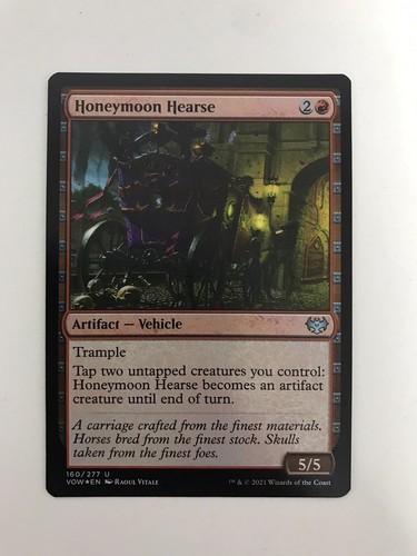 Honeymoon hearse foil mtg - hearse,
