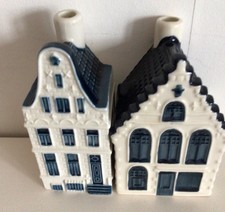 KLM BOLS Blue Delfts Ceramic Houses x 2 No 40 & 49