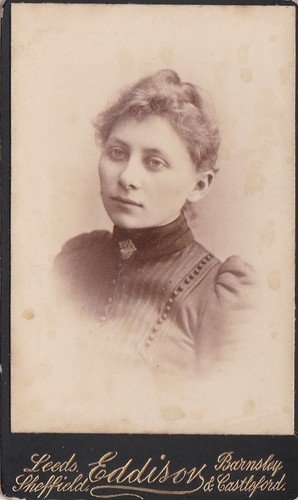 Cdv photo sad - sad, lady,