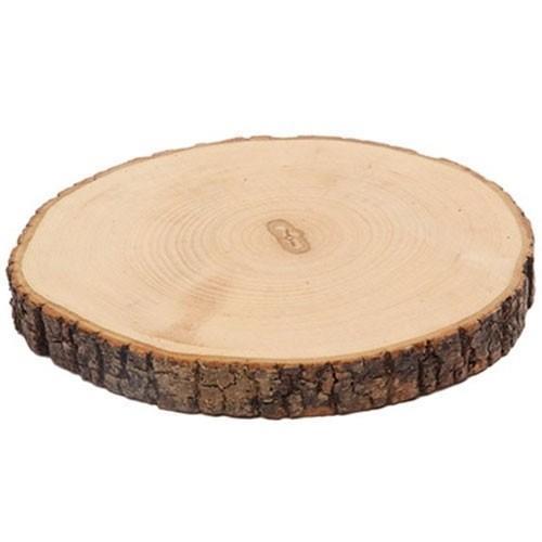 Wooden large round - cm, bark