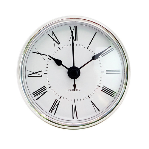 Silver clock insert - silver,