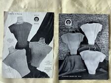 Golly Wools knitting patterns X 2. 29 And 10. 6 jumpers. Vintage. ORIGINAL.