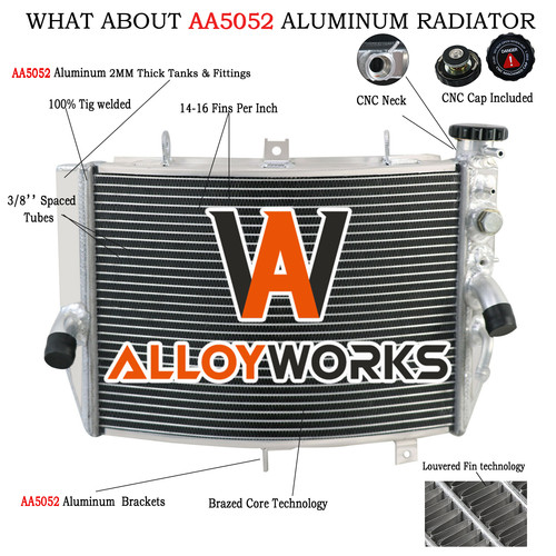 Brand new alu radiator - alu, for