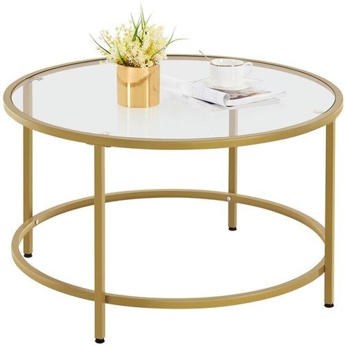 Round coffee table tempered - round,