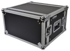 19" 6U Rack Flight Case 350mm Deep with Strong Ply Construction & Removable Lids