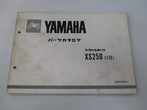 Xs250 parts list - parts, edition