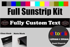 Custom Sunstrip Windscreen fit