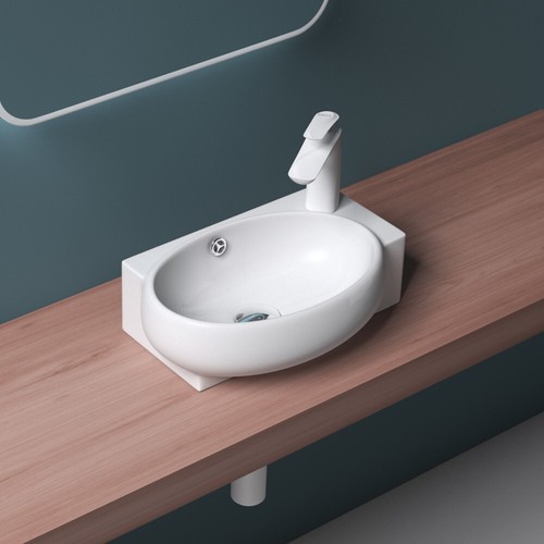 Cloakroom wash basin - wash, ceramic