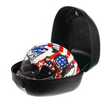 MOTORCYCLE SCOOTER TOP BOX UNIVERSAL FITTING LIGHTWEIGHT LUGGAGE BOX 24L