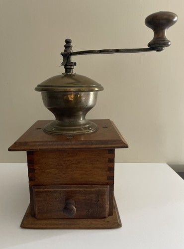 Vintage manual wooden coffee - vintage,