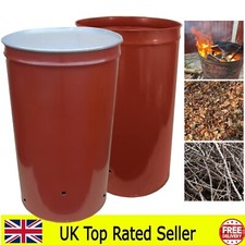 Large Wood Burner Metal Bin Outdoor Waste Bin Incinerator Fire Pit